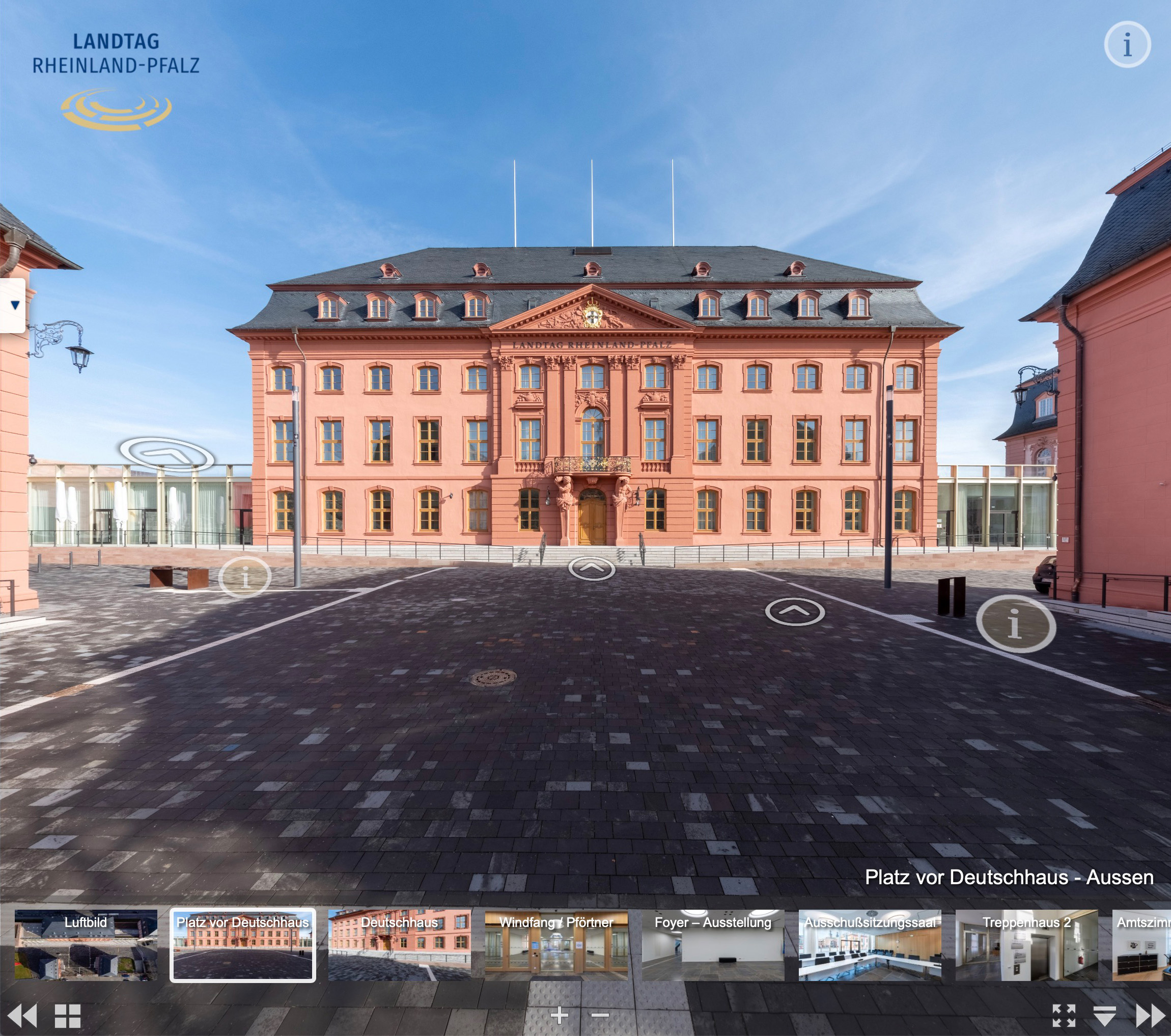Virtuelle Tour durch den Landtag Rheinland-Pfalz
