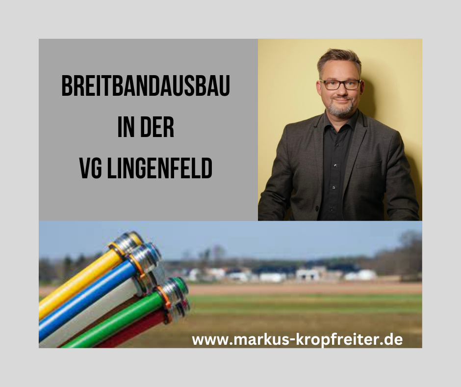 Markus Kropfreiter erhielt auf Nachfrage über das Ministerium für Arbeit, Soziales, Transformation und Digitalisierung Rheinland-Pfalz detaillierte Informationen zum Sachstand des Breitbandausbaus innerhalb der VG Lingenfeld. ...
