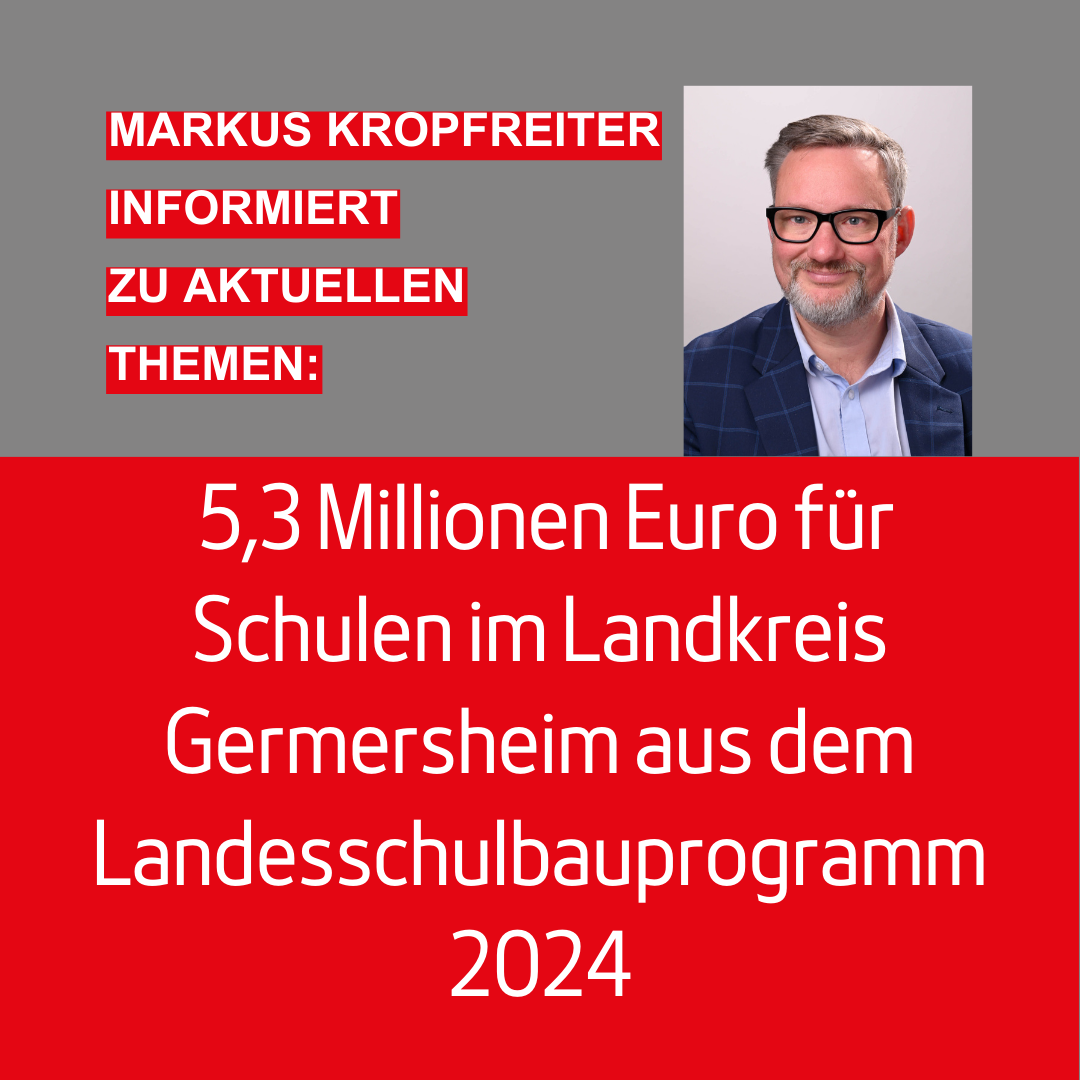 5,3 Millionen Euro für Schulen im Landkreis Germersheim aus dem Landesschulbauprogramm 2024